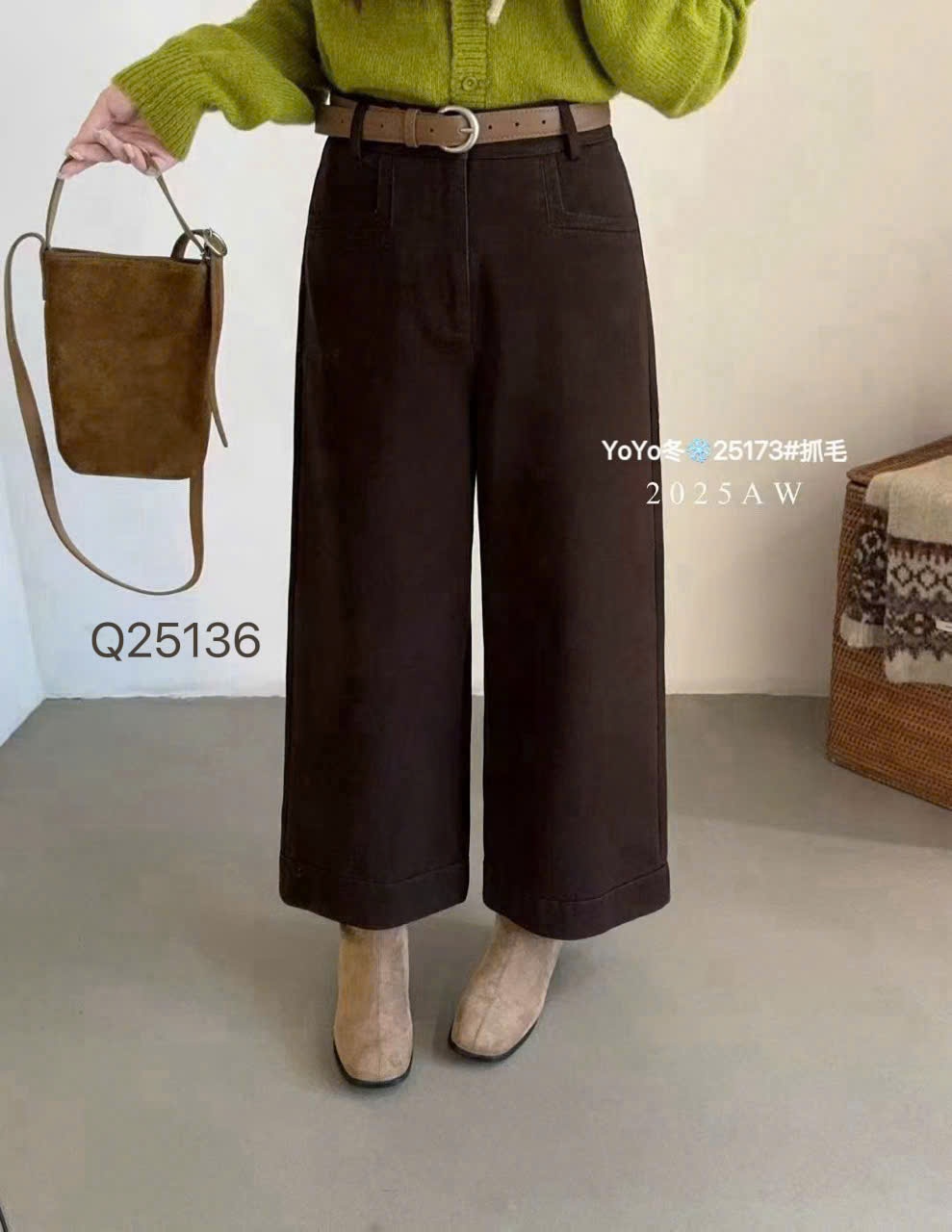 Q25163 quần thô dài 96 ổng 27 có đai