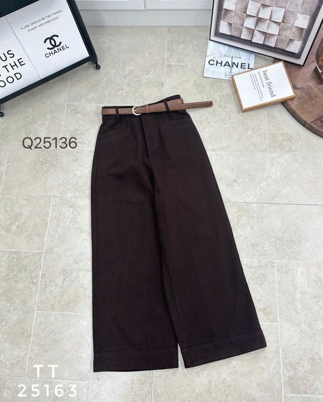 Q25163 quần thô dài 96 ổng 27 có đai