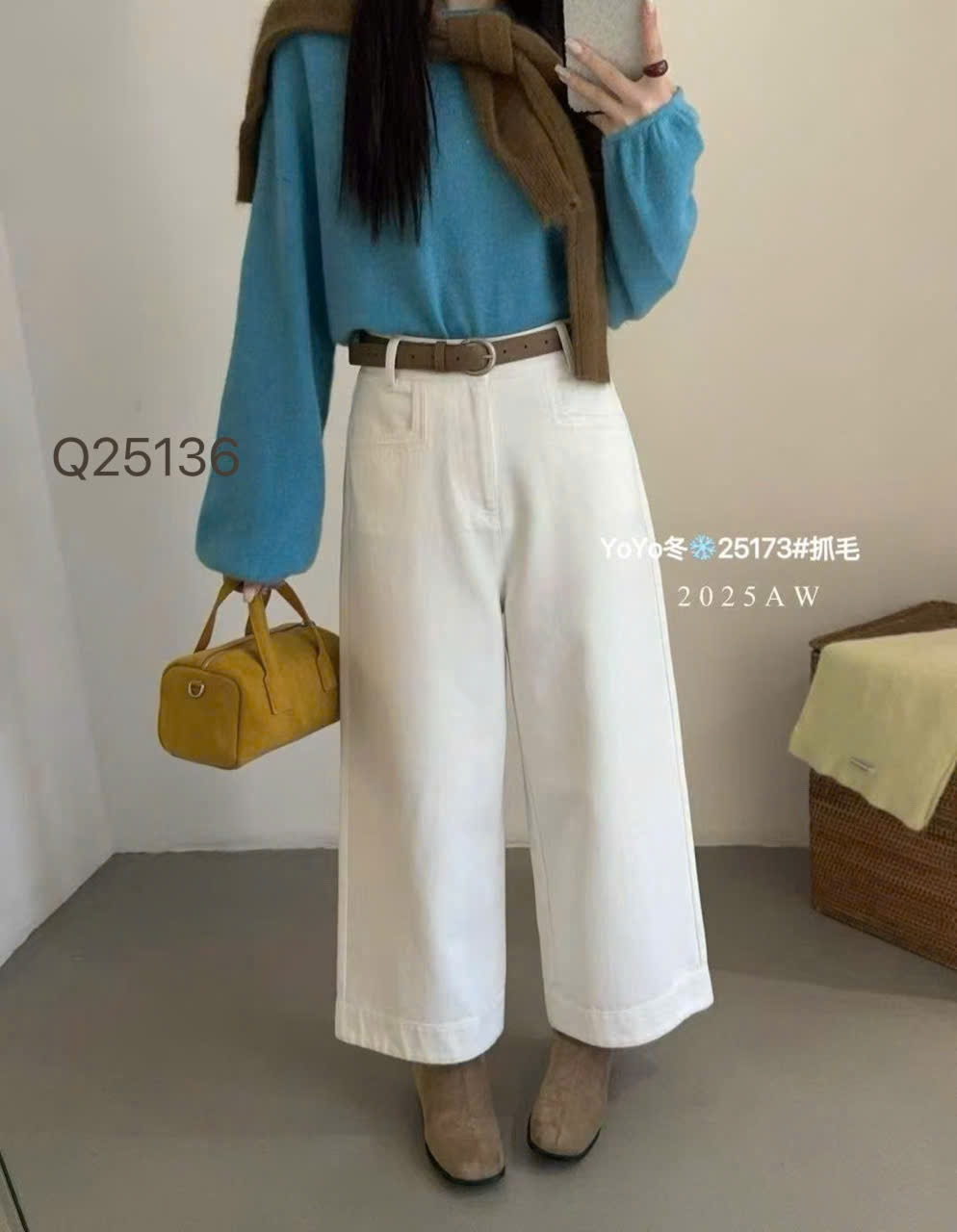 Q25163 quần thô dài 96 ổng 27 có đai