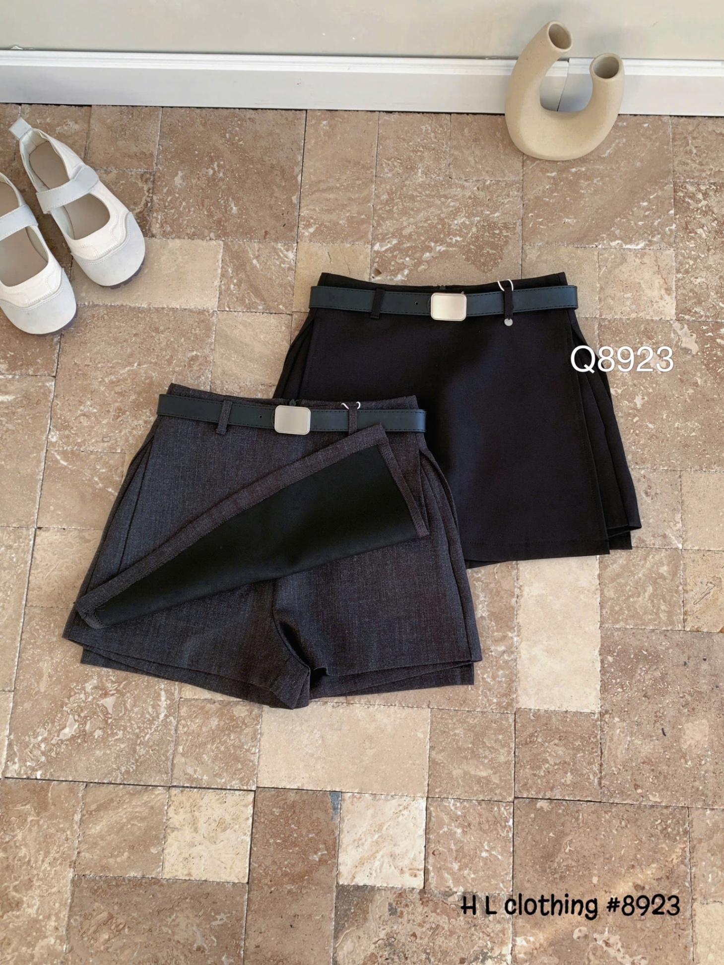 Q8923 quần giả váy 2 vạt