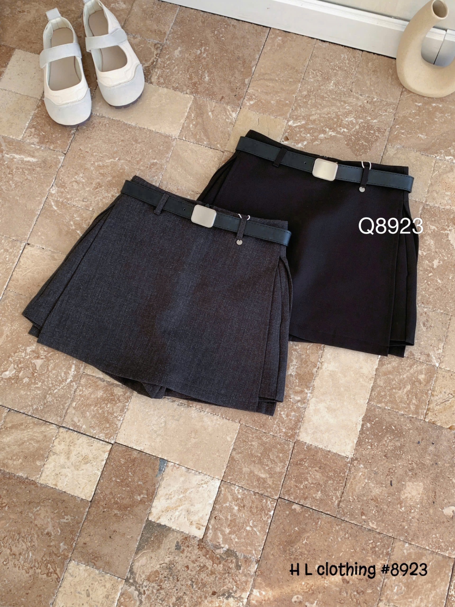 Q8923 quần giả váy 2 vạt