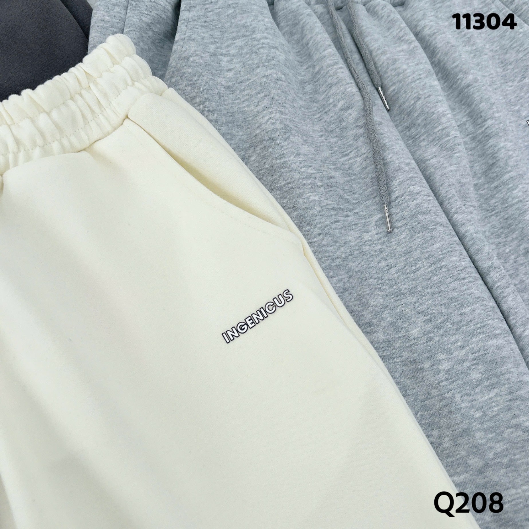 Q208 Quần nỉ xuông chữ in