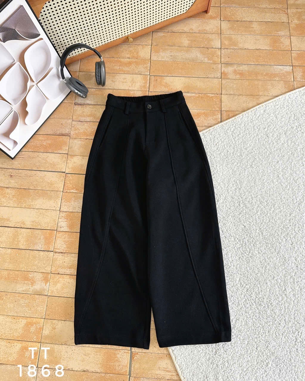 Q1868 Quần xuông viền nổi