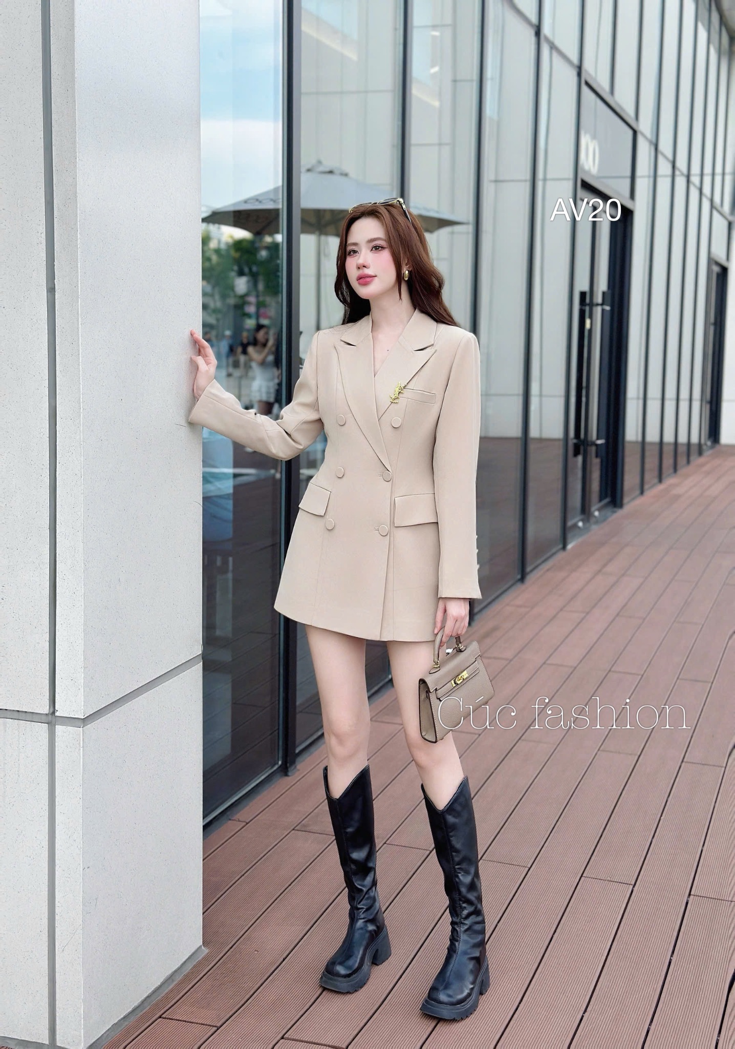 AV20 Áo vest túi cơi cúc bọc