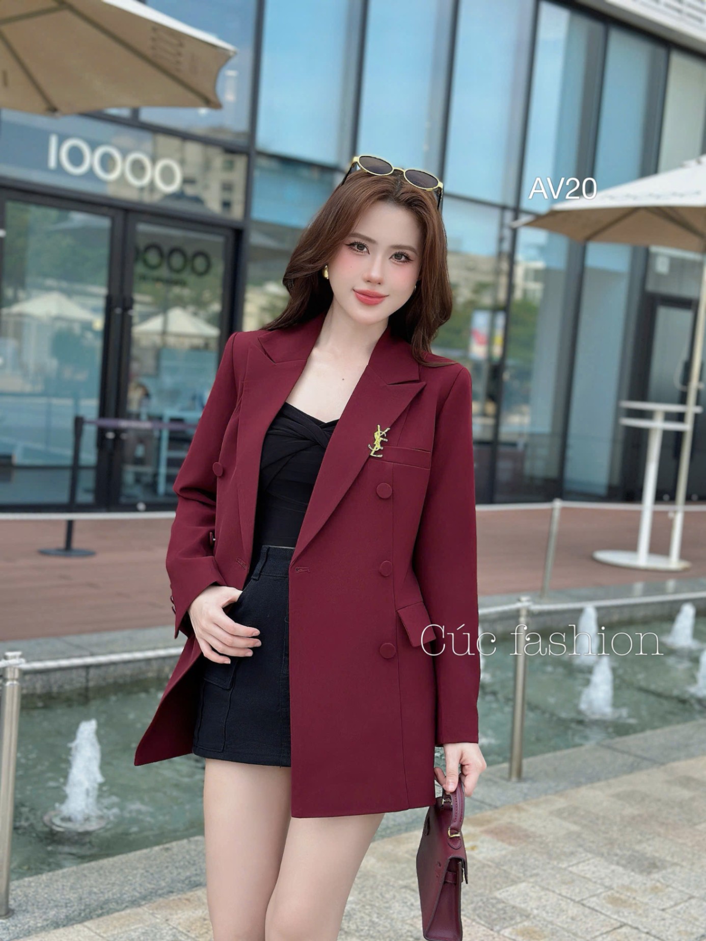 AV20 Áo vest túi cơi cúc bọc