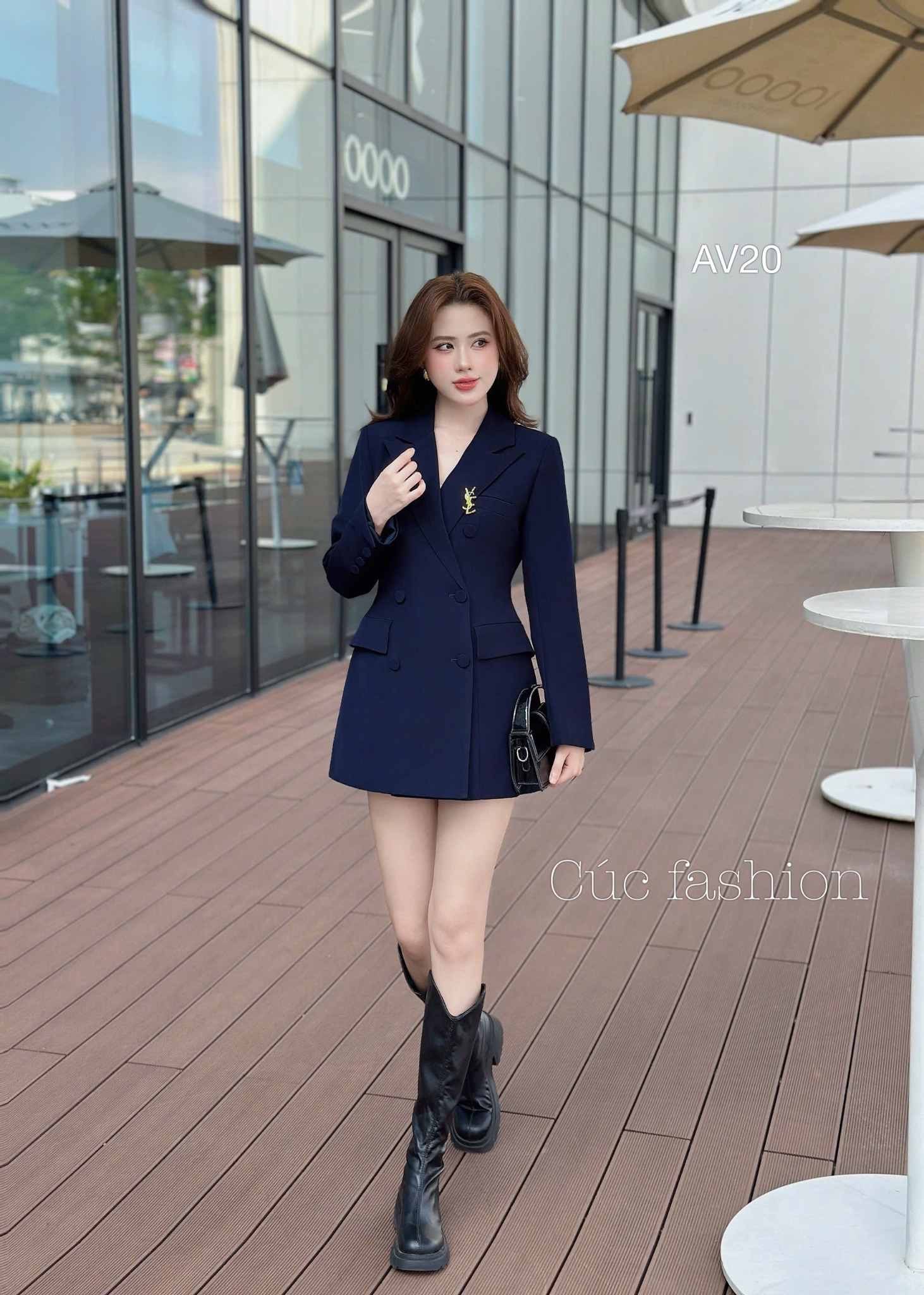 AV20 Áo vest túi cơi cúc bọc