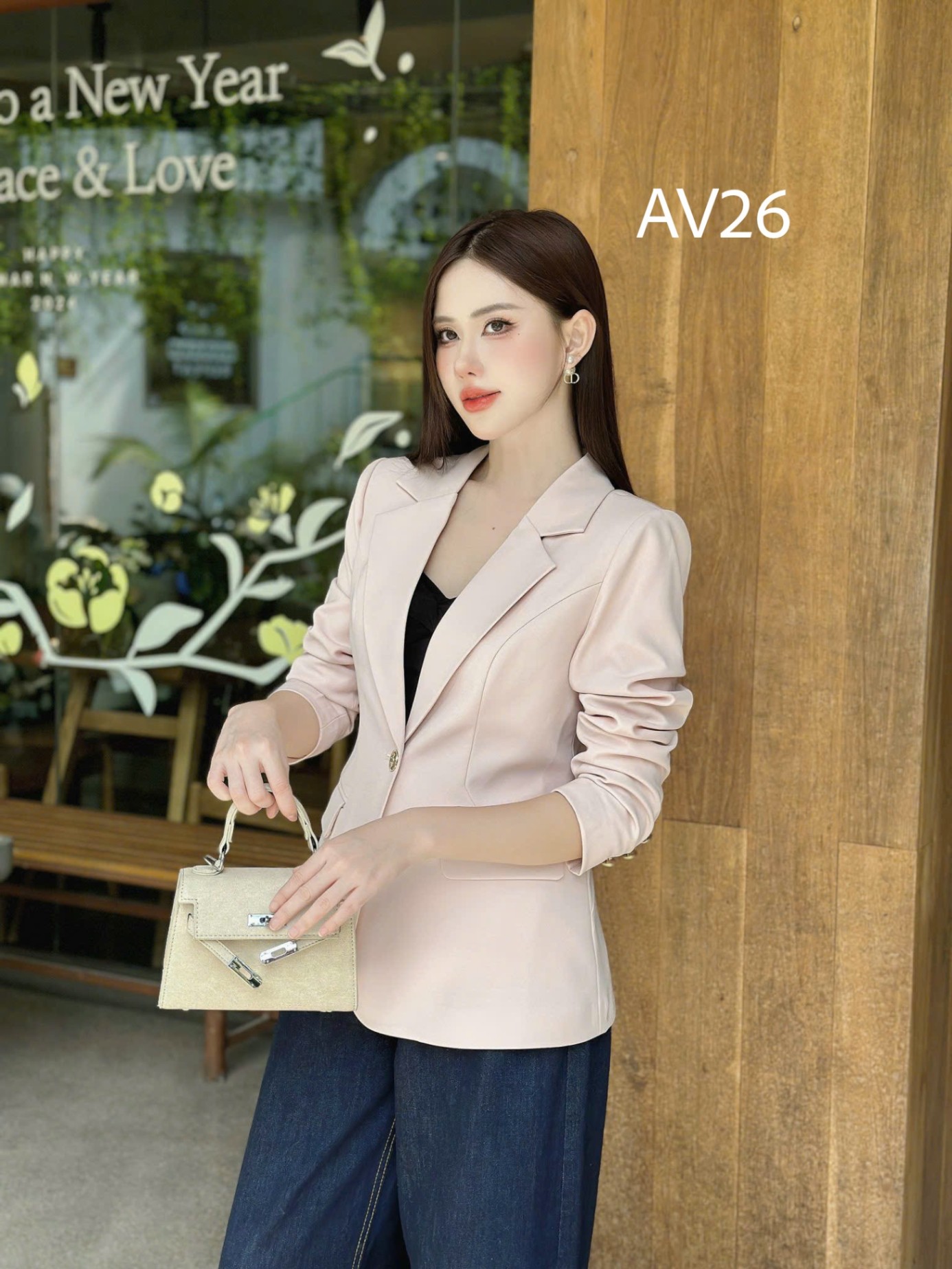 AV26 Áo vest 1 cúc 2 nắp túi