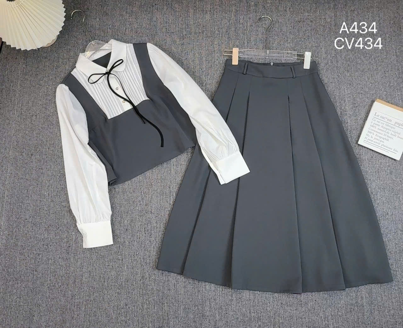 A434 áo ly ngực giả yếm
