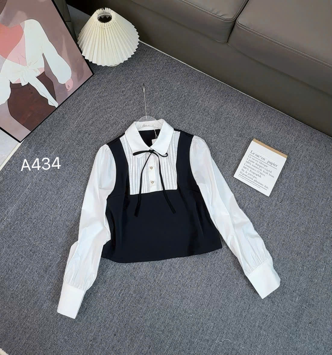 A434 áo ly ngực giả yếm