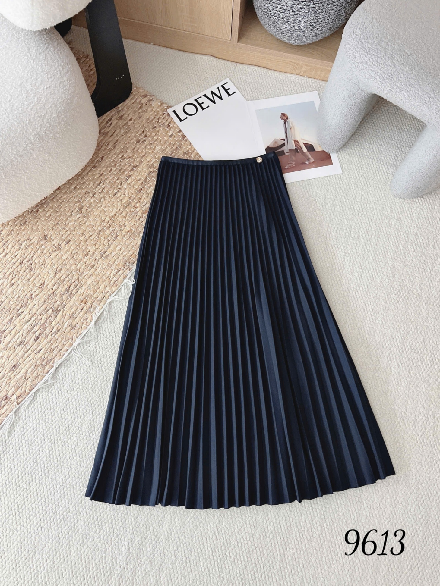 CV9613 Chân váy xếp ly dài tag sò