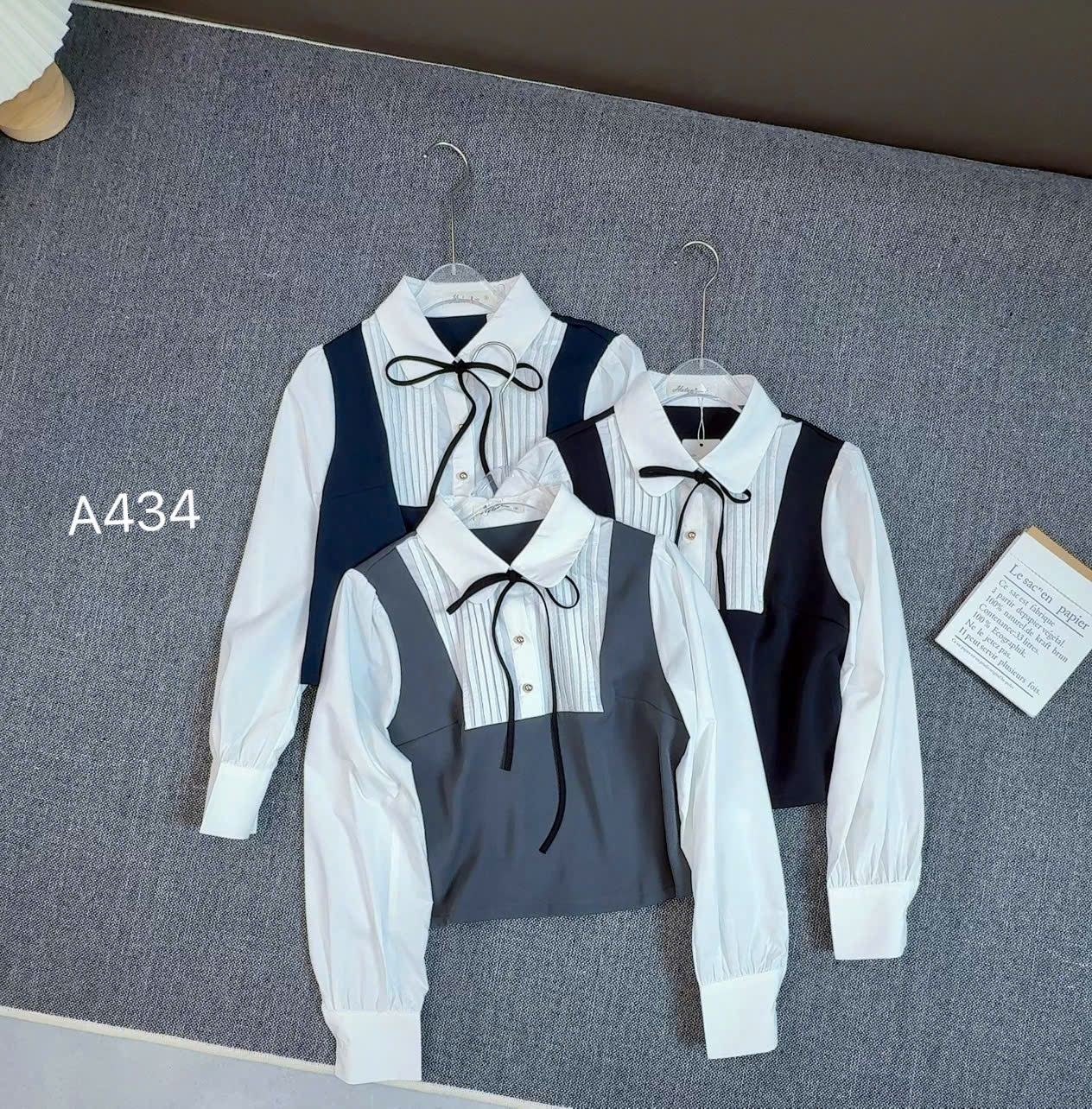 A434 áo ly ngực giả yếm