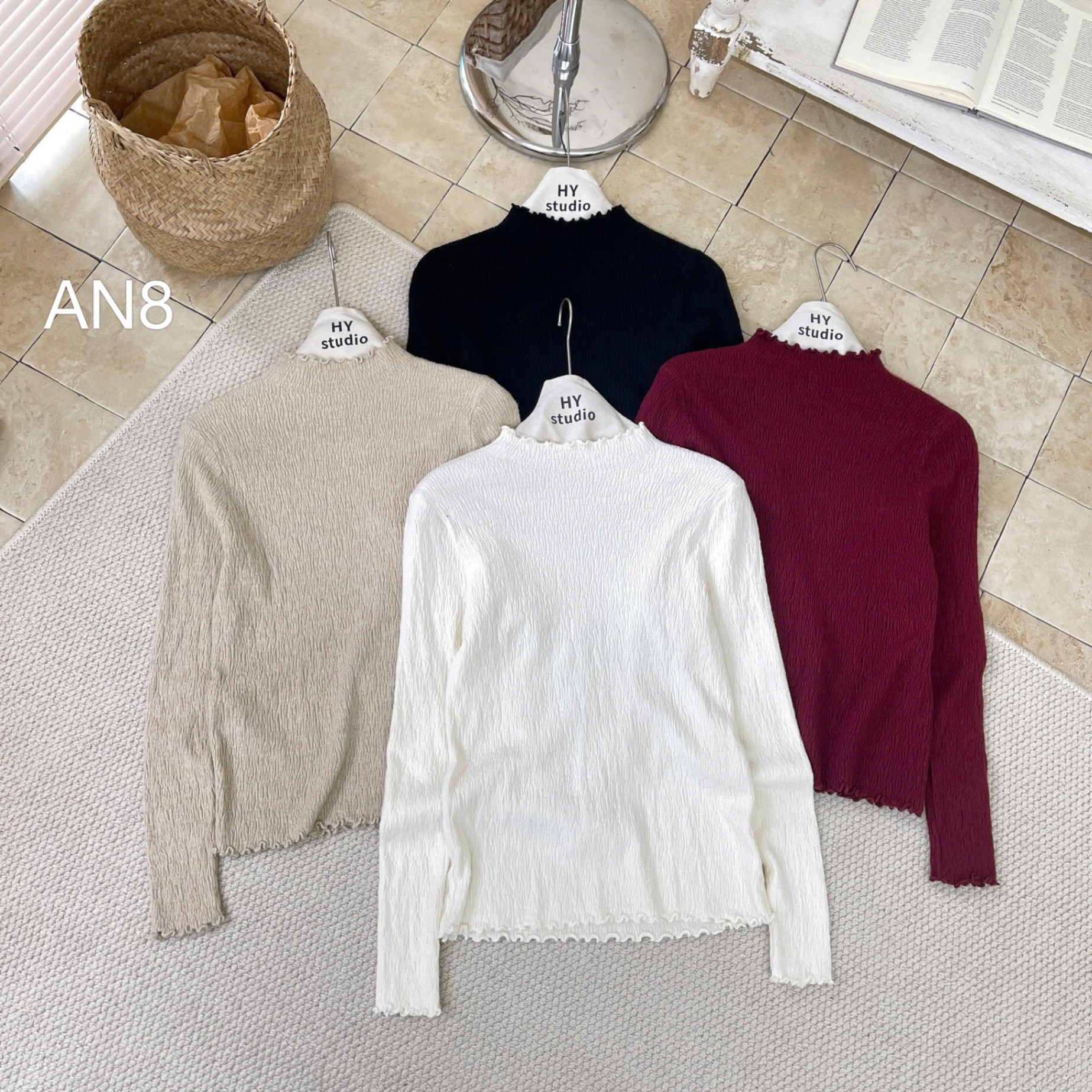 AN8 áo giữ nhiệt viền bèo
