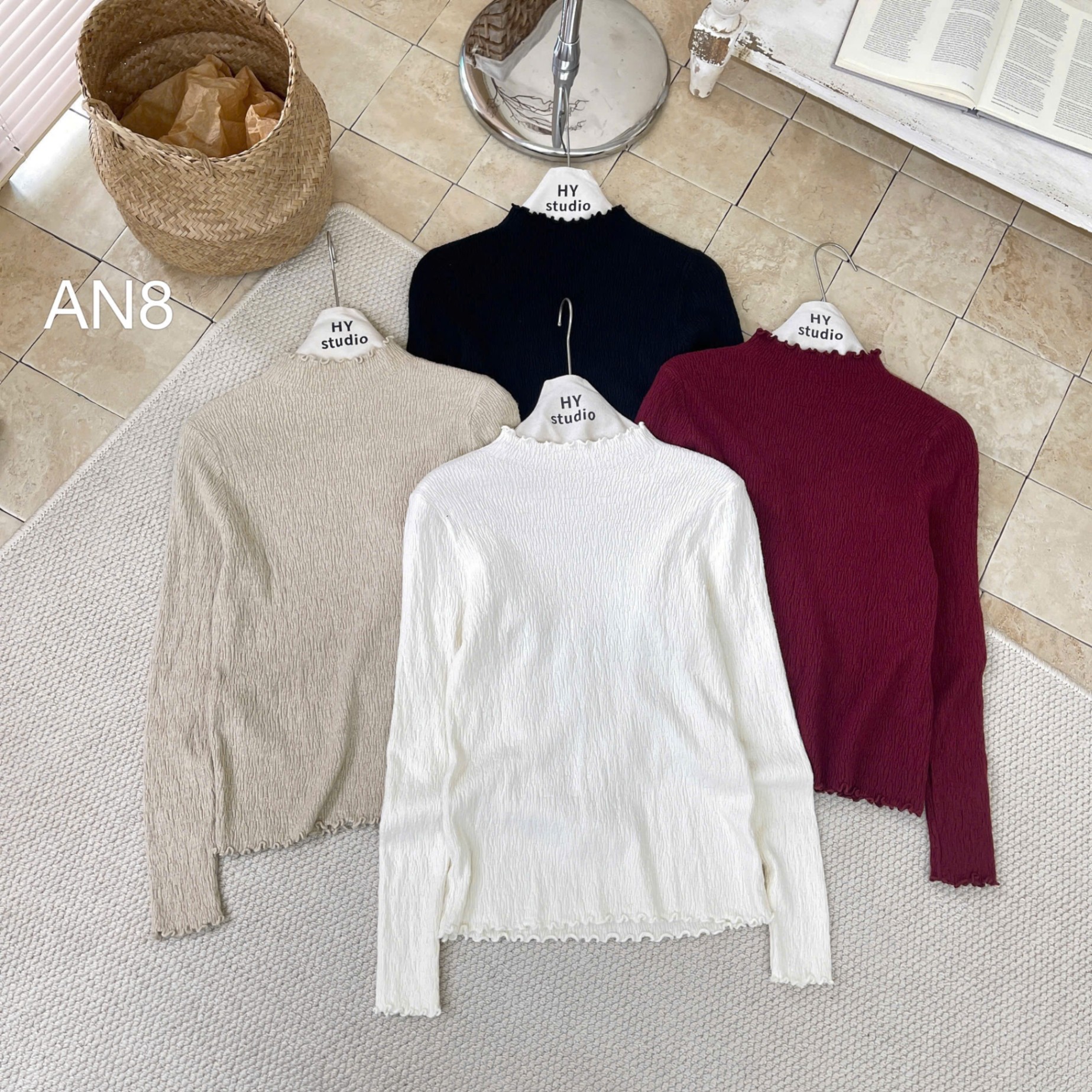 AN8 áo giữ nhiệt viền bèo