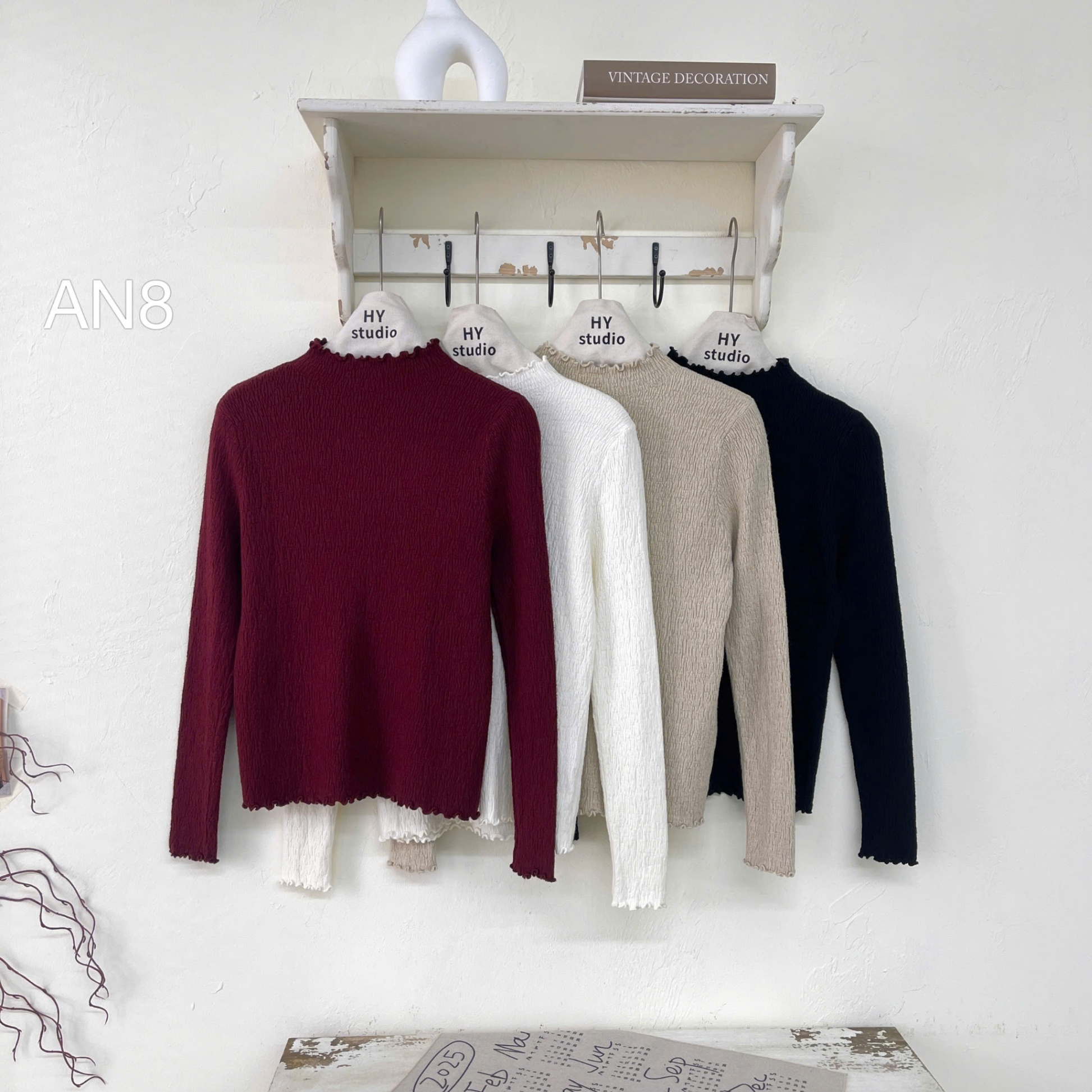 AN8 áo giữ nhiệt viền bèo