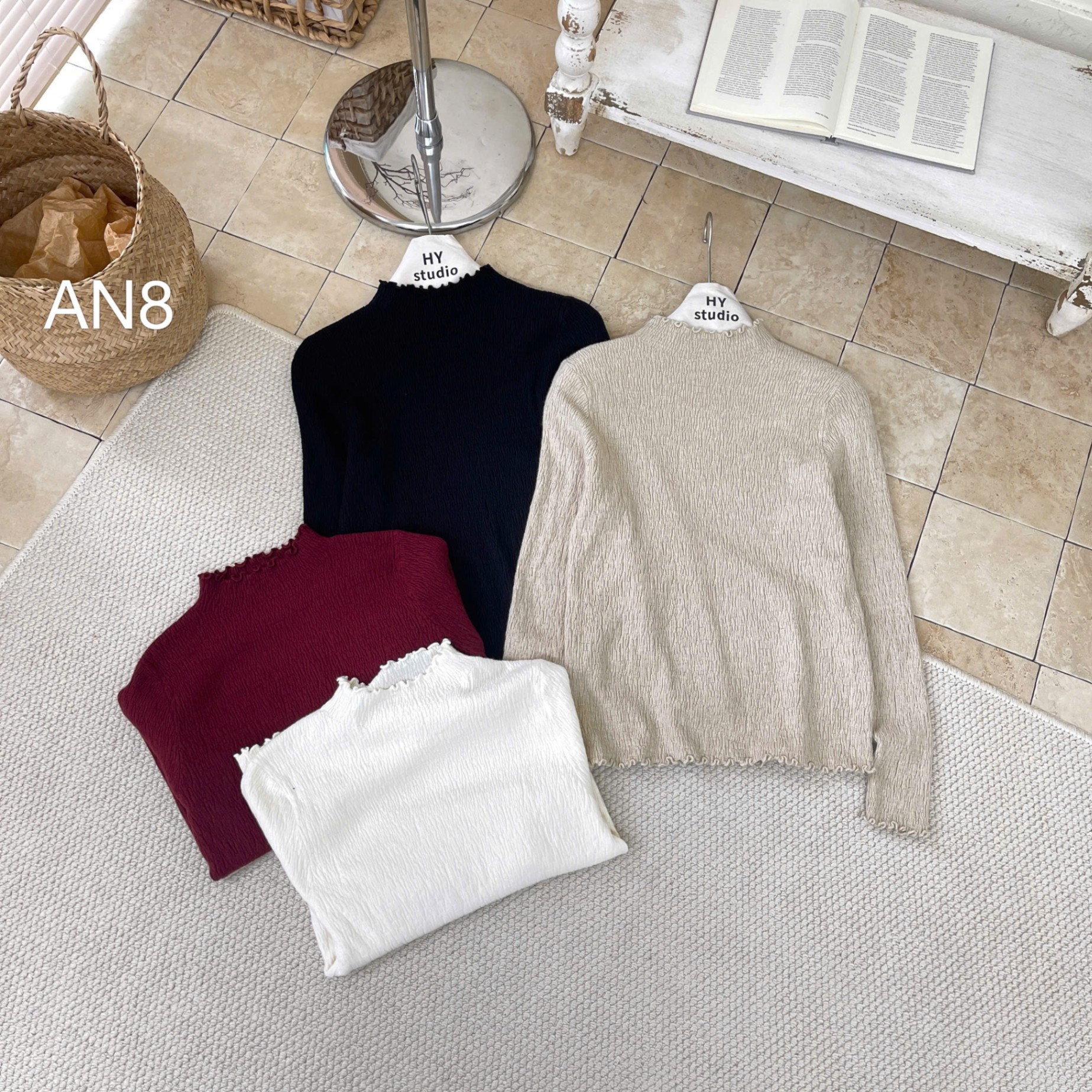 AN8 áo giữ nhiệt viền bèo
