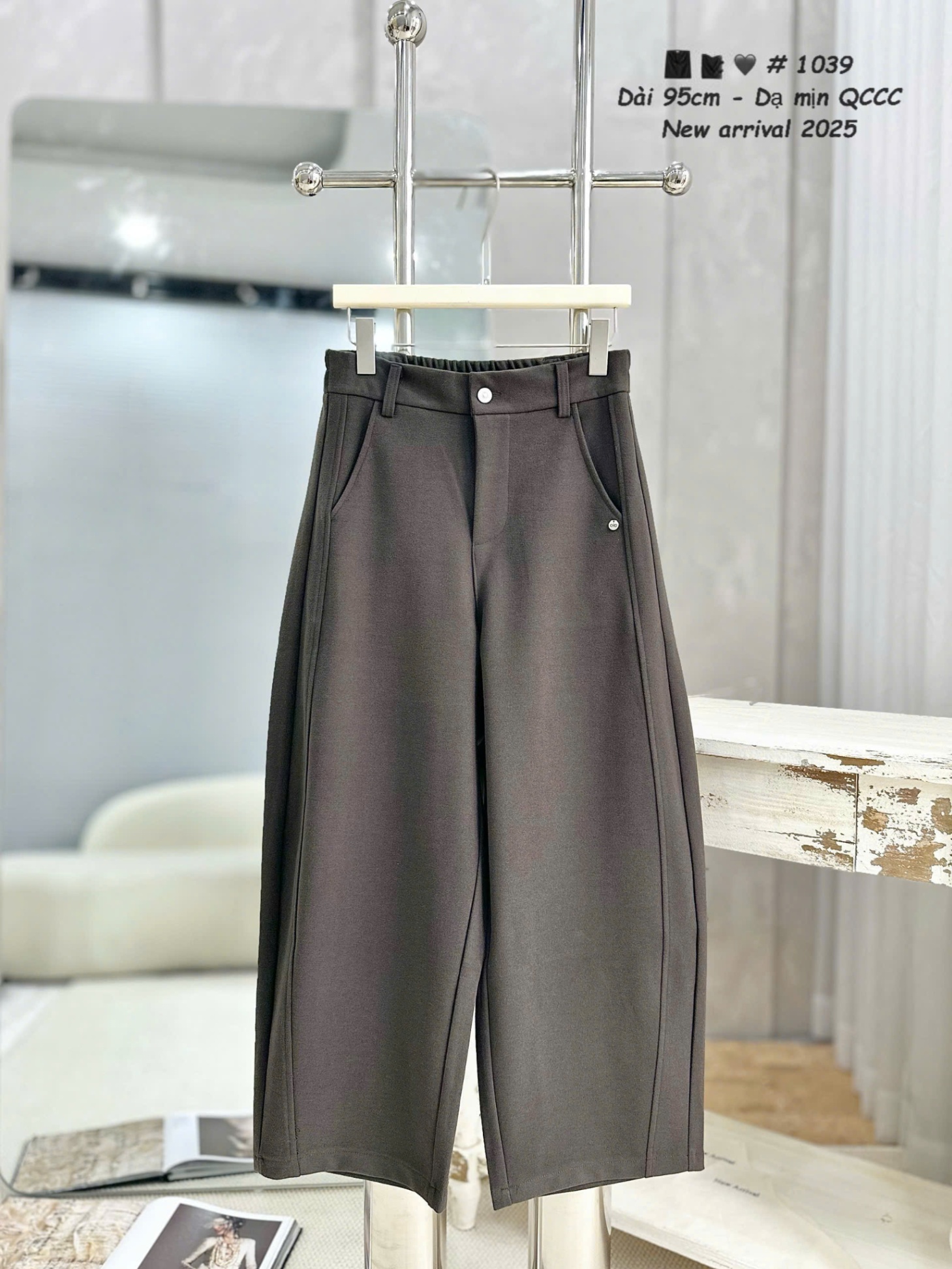Q1039 quần dạ mịn 95cm