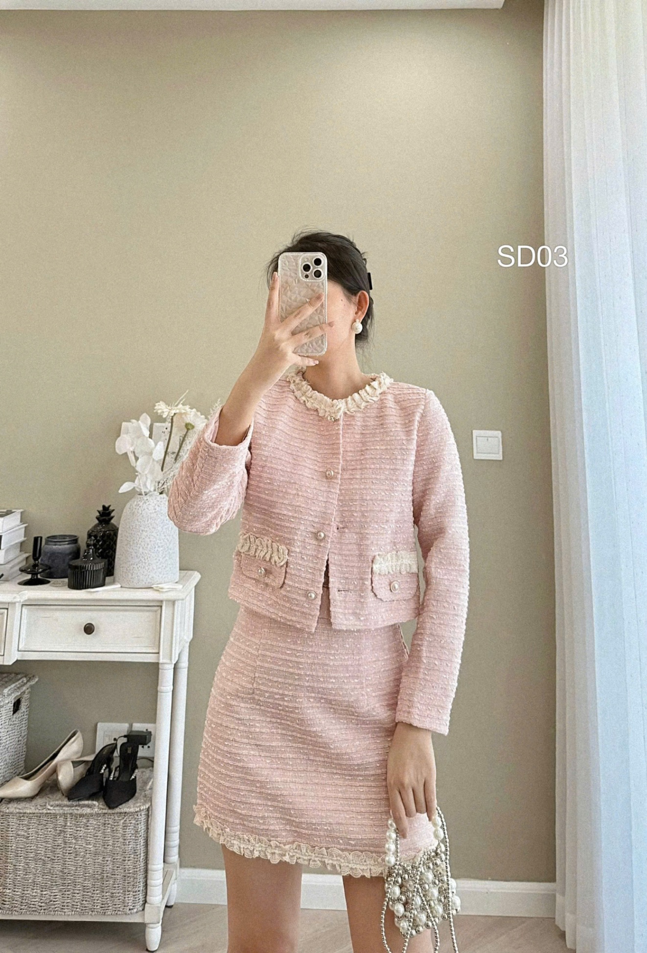 SD03 set dạ viền bèo