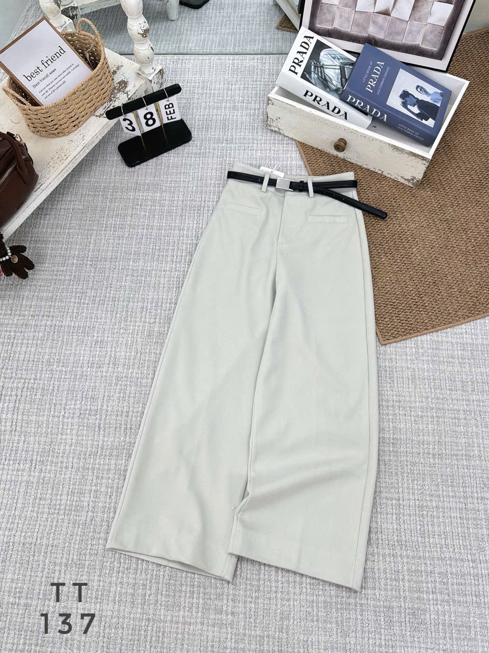 Q137 quần dạ giãn nhẹ dài 95 ống 26