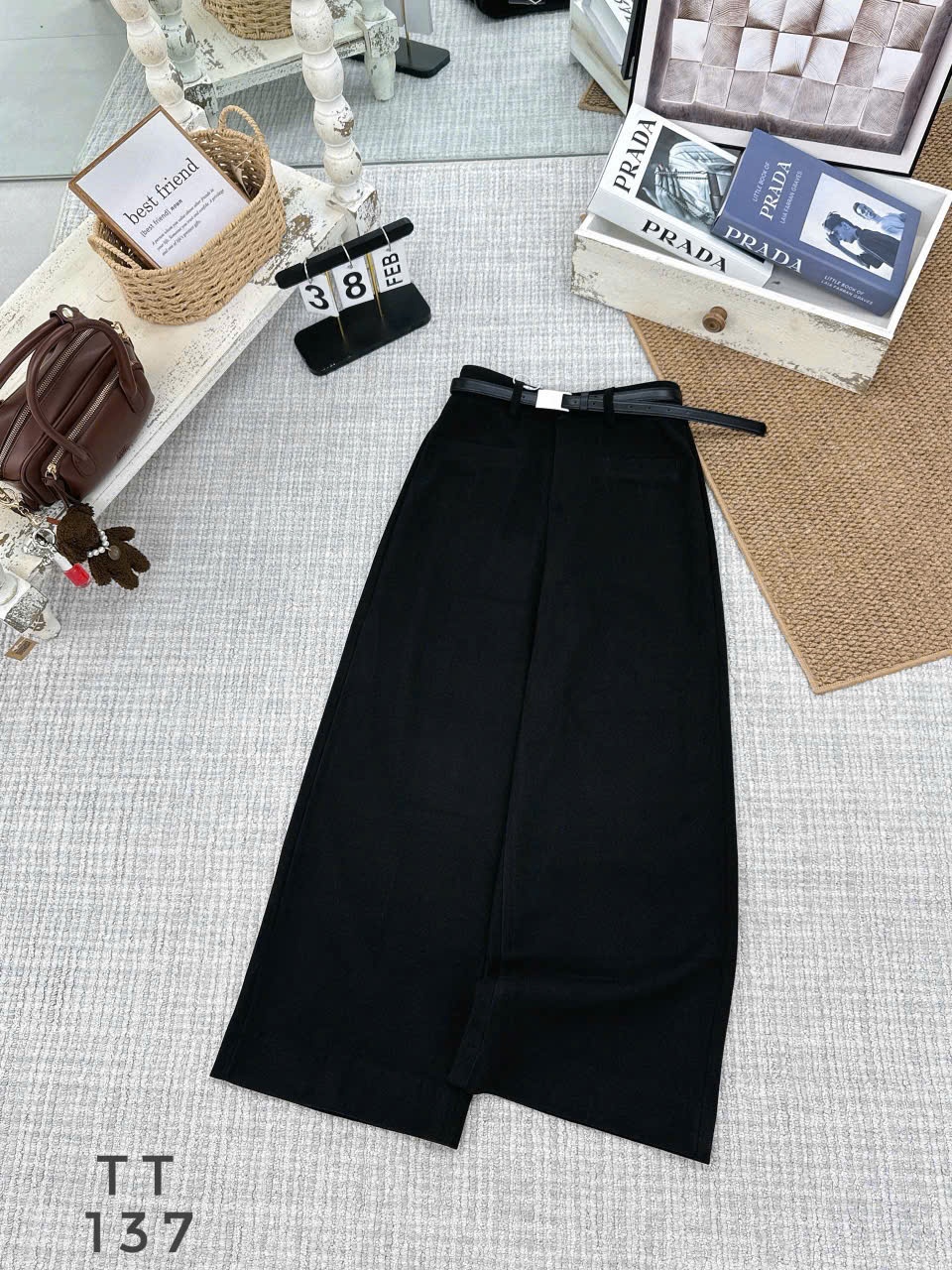 Q137 quần dạ giãn nhẹ dài 95 ống 26
