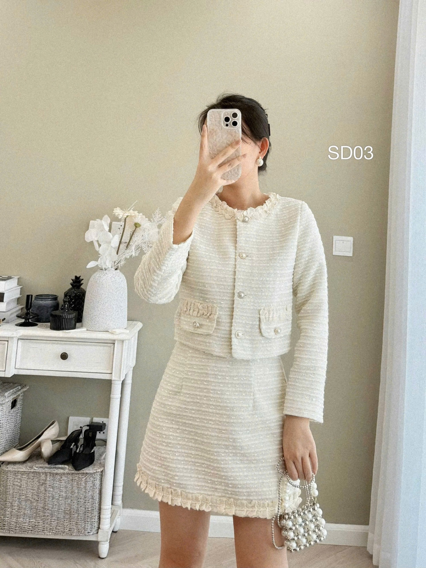 SD03 set dạ viền bèo