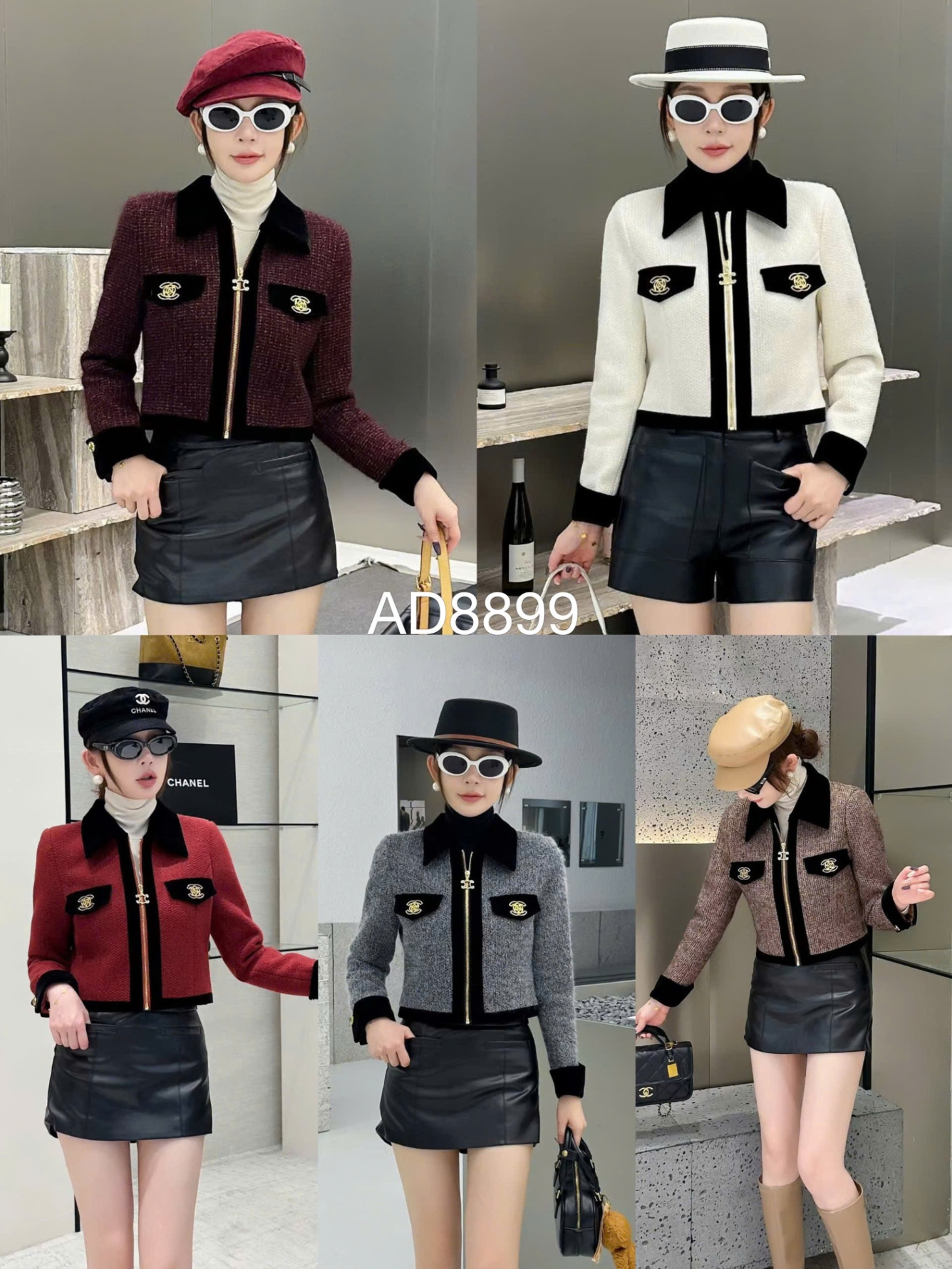 AD8899 áo dạ khóa CHANEL
