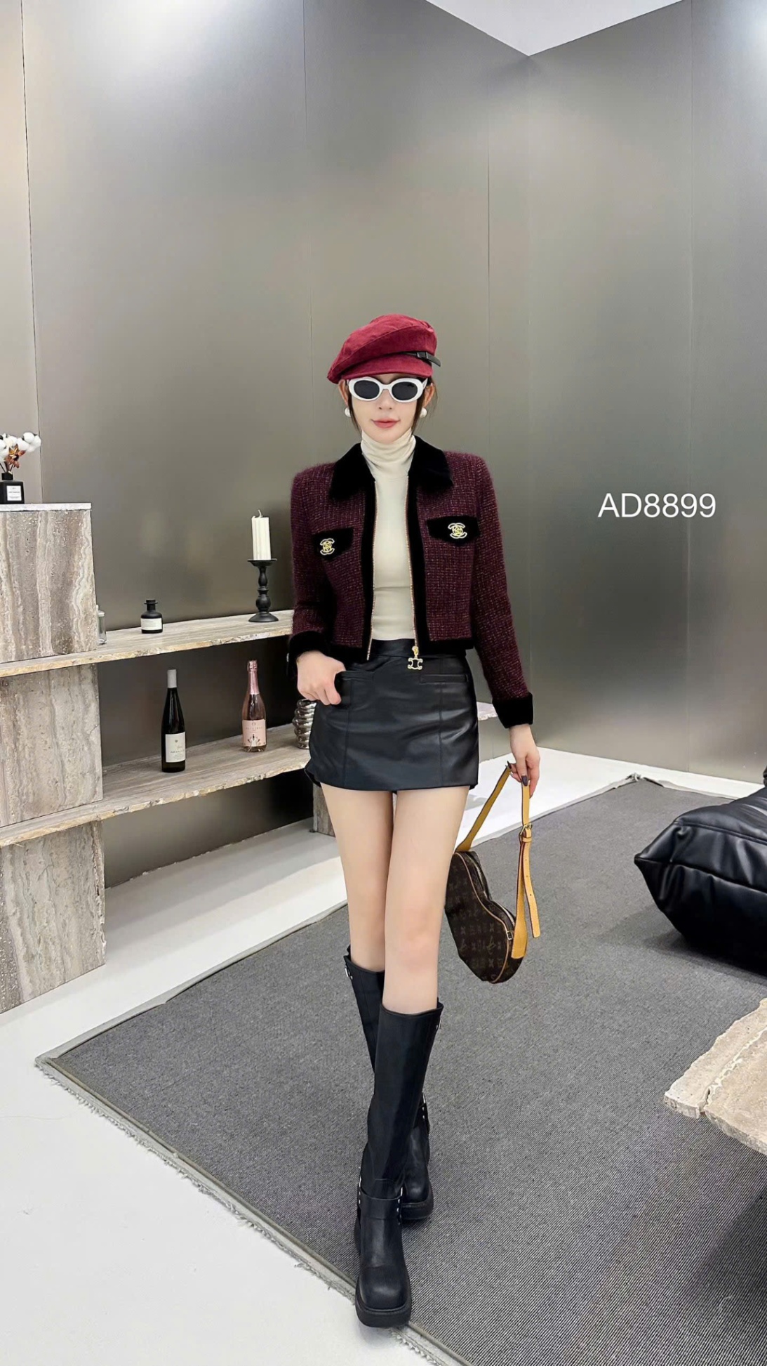 AD8899 áo dạ khóa CHANEL