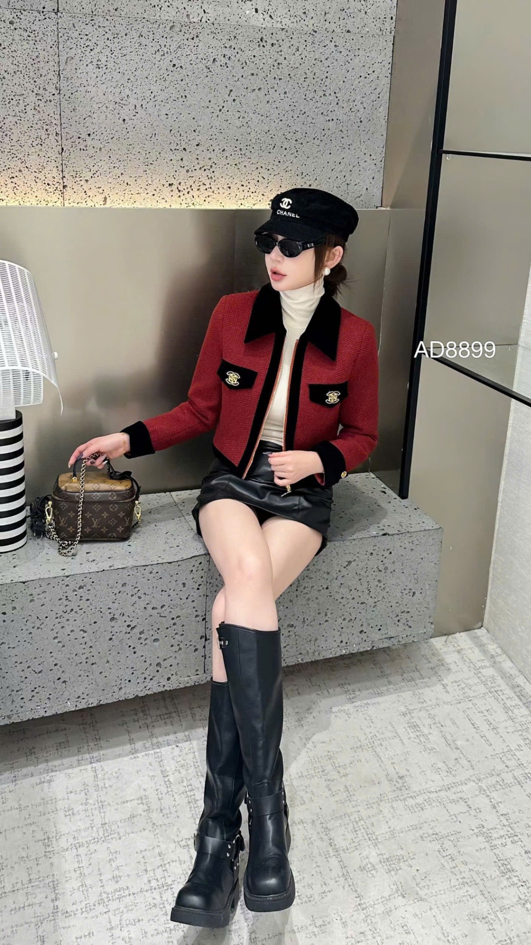 AD8899 áo dạ khóa CHANEL