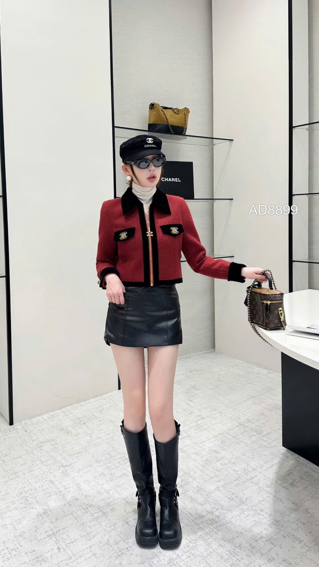 AD8899 áo dạ khóa CHANEL