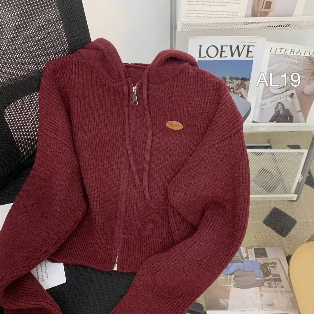 AL19 áo khoác mũ len