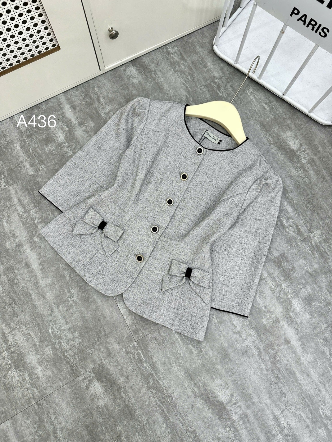 A436 áo ký giả 2 nơ