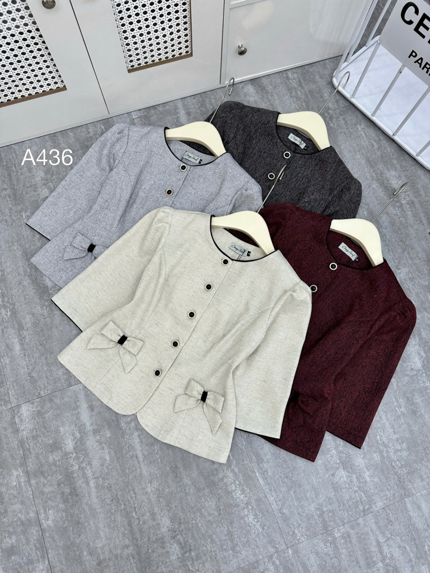 A436 áo ký giả 2 nơ