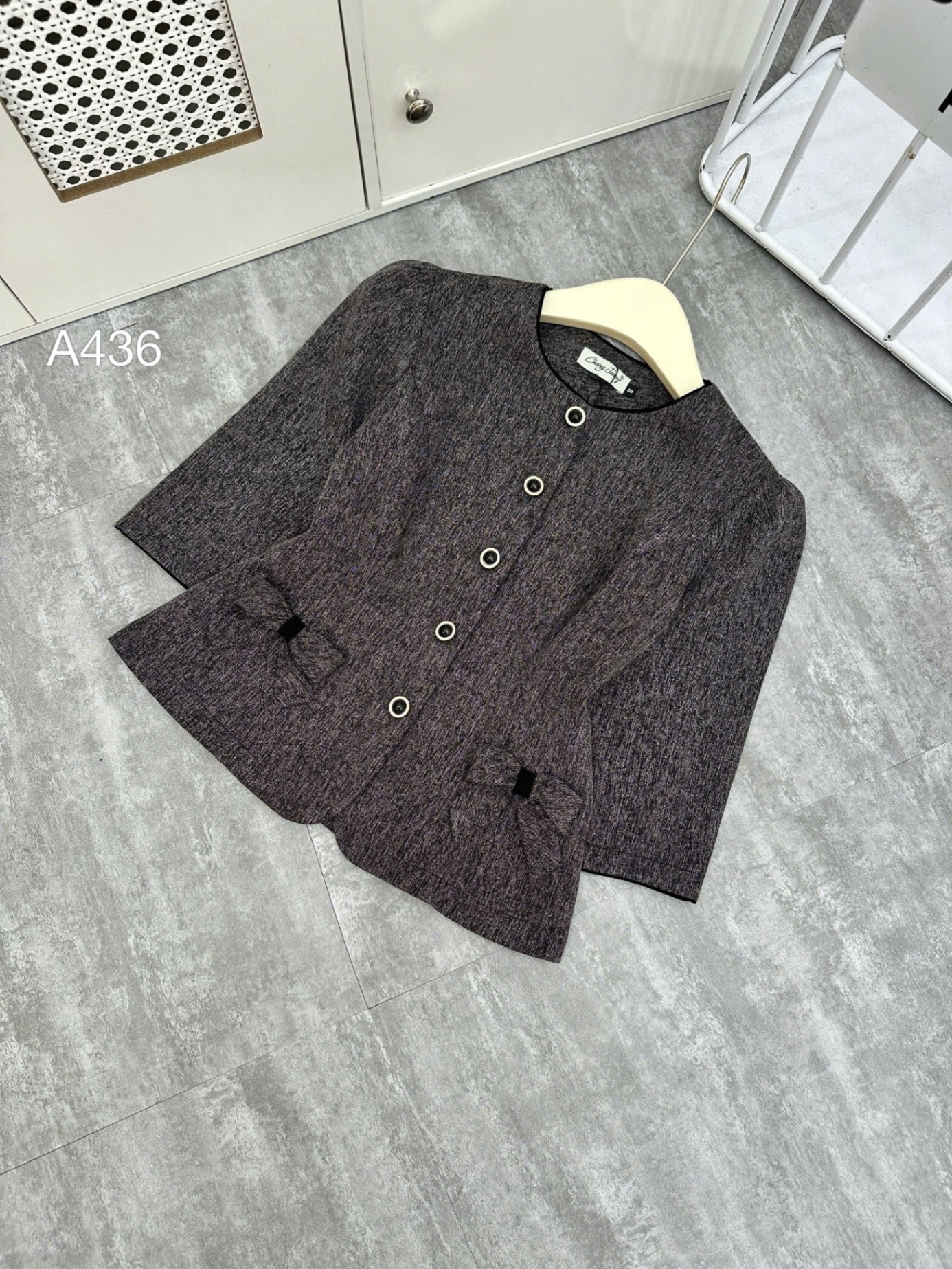 A436 áo ký giả 2 nơ