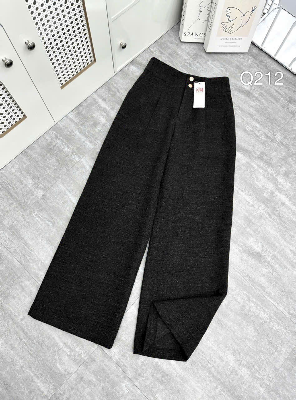 Q212 quần dạ 2 cúc vàng
