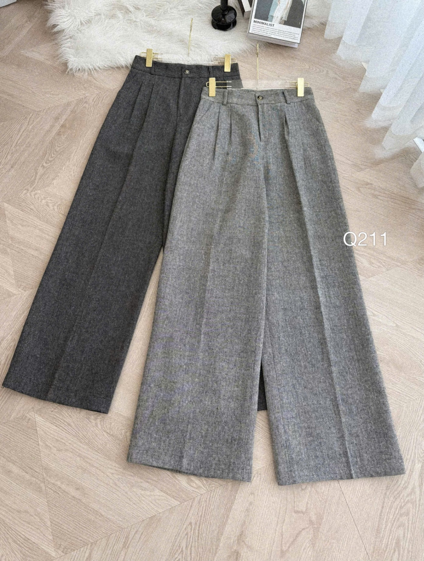 Q211 quần dạ cúc CD ( không đai )