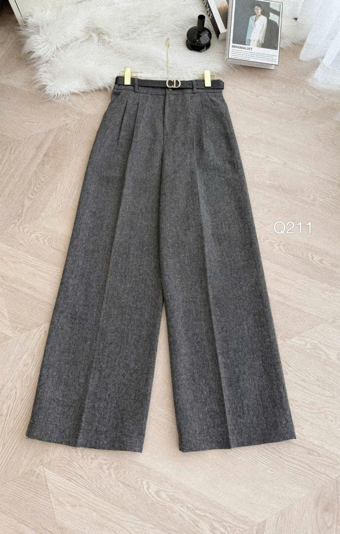 Q211 quần dạ cúc CD ( không đai )