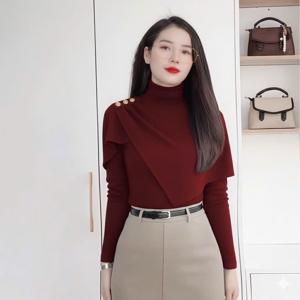 A8198 áo giữ nhiệt khuy vai