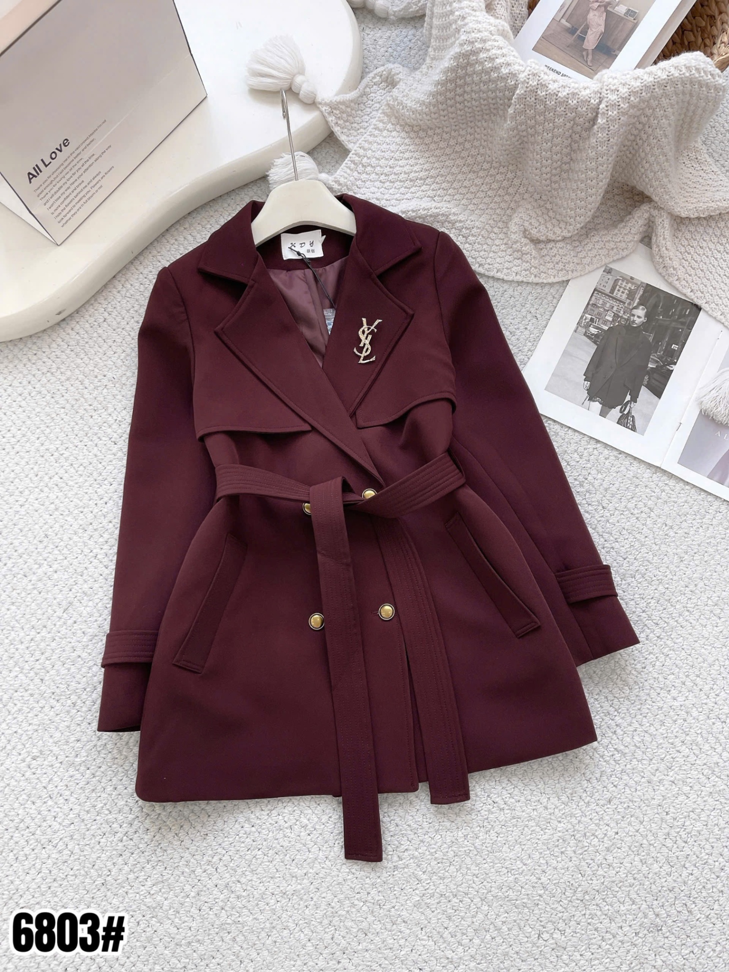 MT6803 Mangto dáng ngắn tag YSL