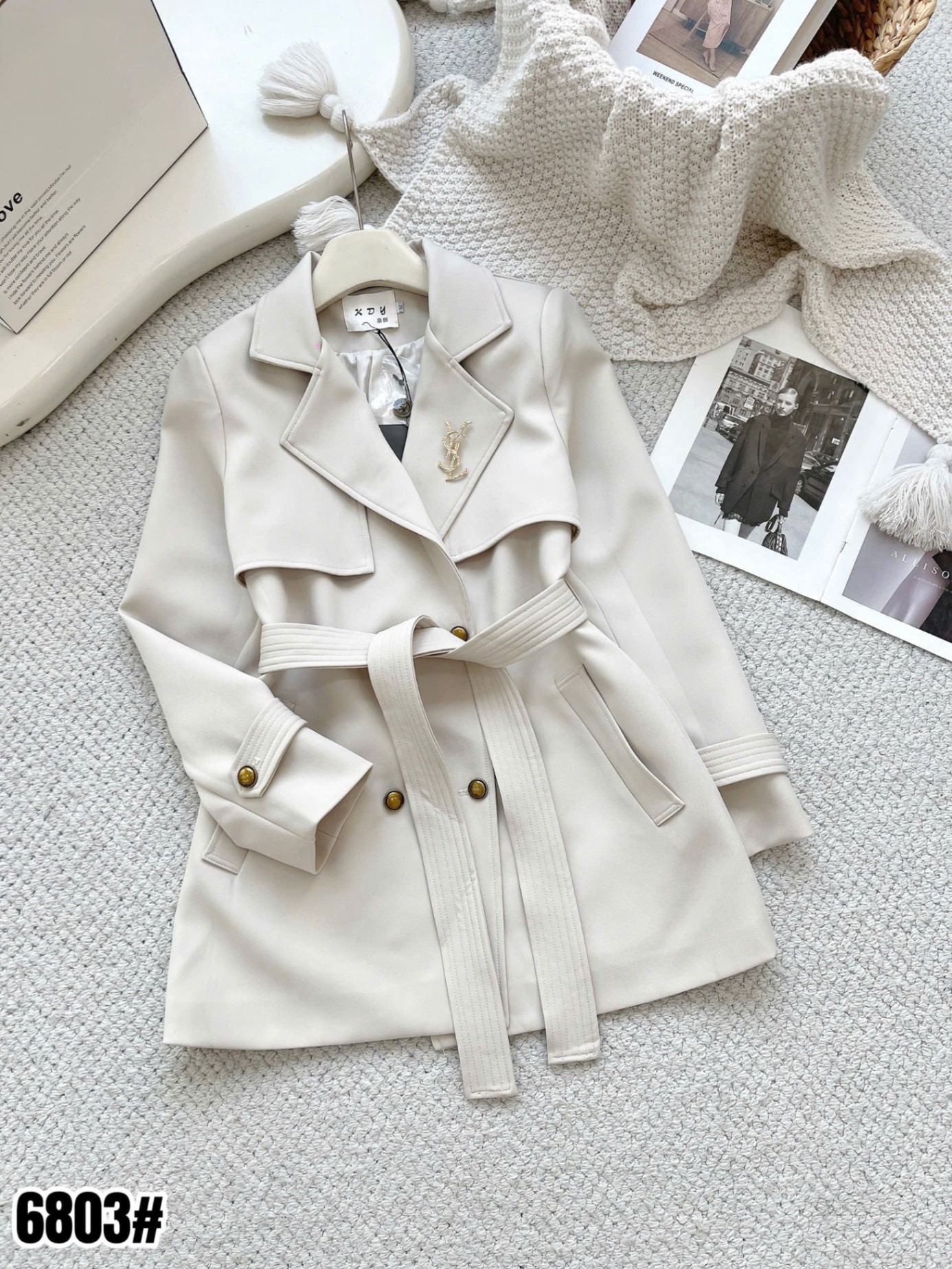 MT6803 Mangto dáng ngắn tag YSL