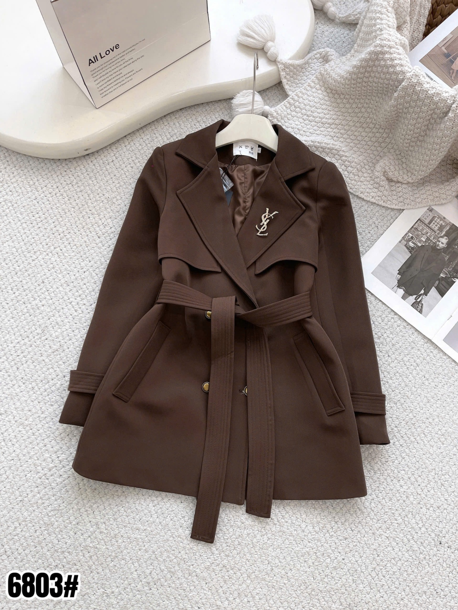 MT6803 Mangto dáng ngắn tag YSL