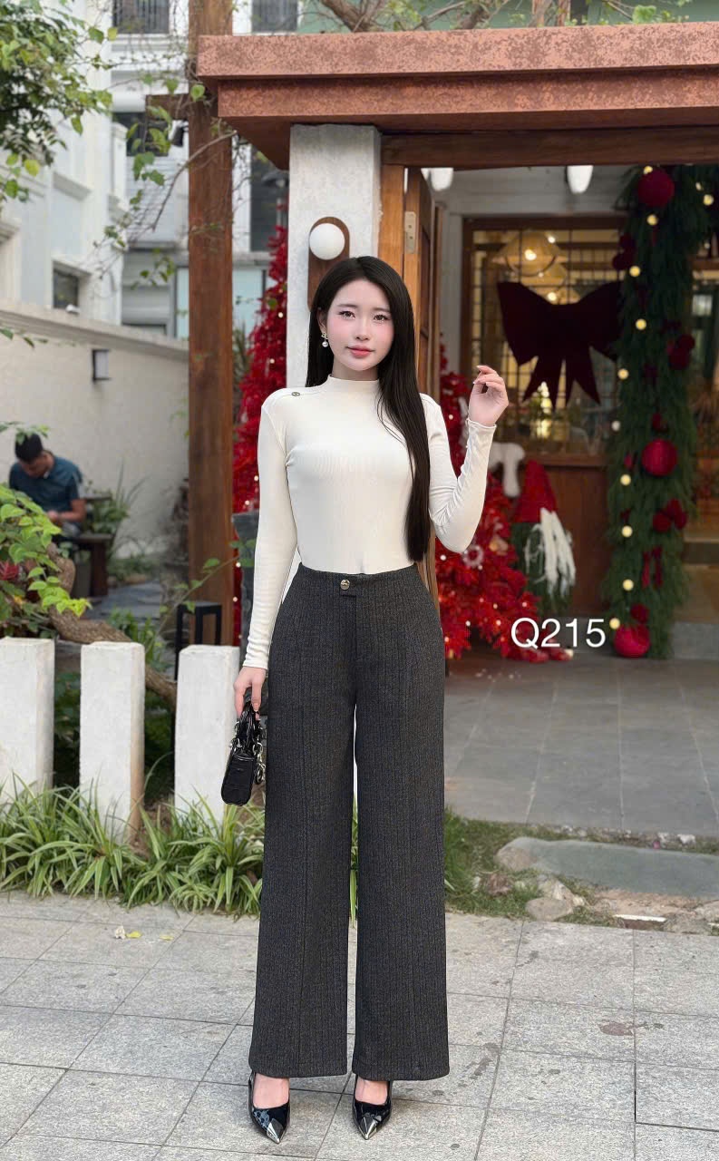 Q215 quần dạ 1 cúc