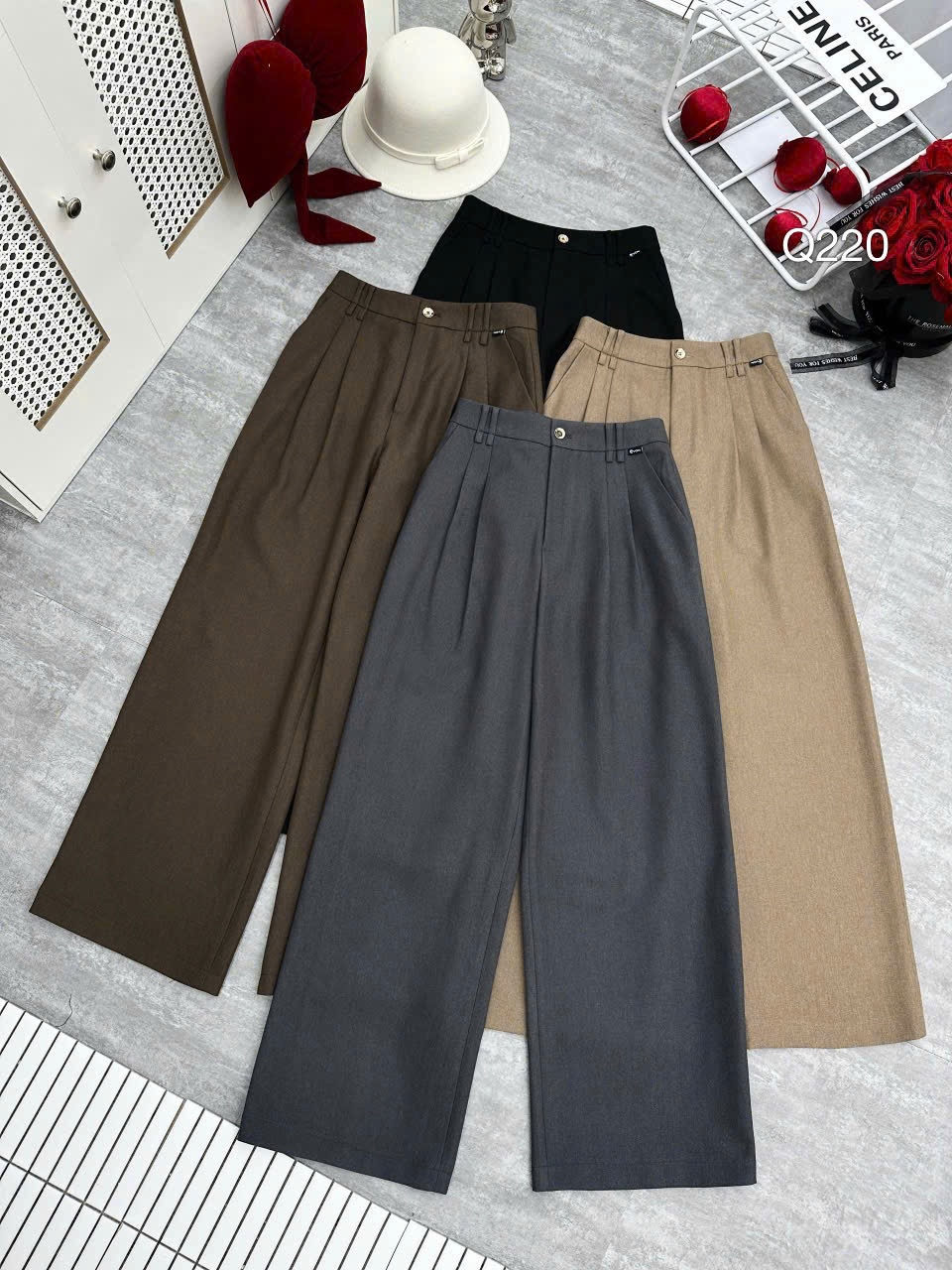 Q220 quần dạ dài 102