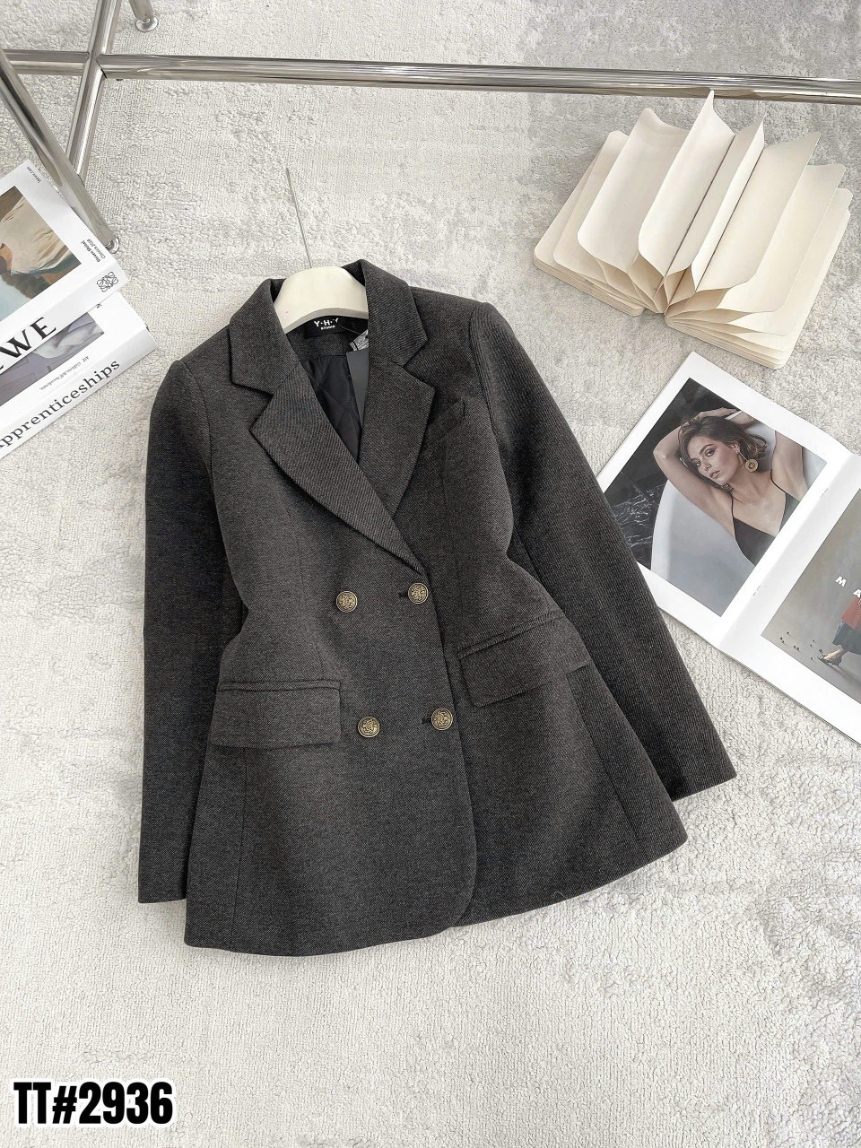 AV2936 áo vest dạ QC lót trần