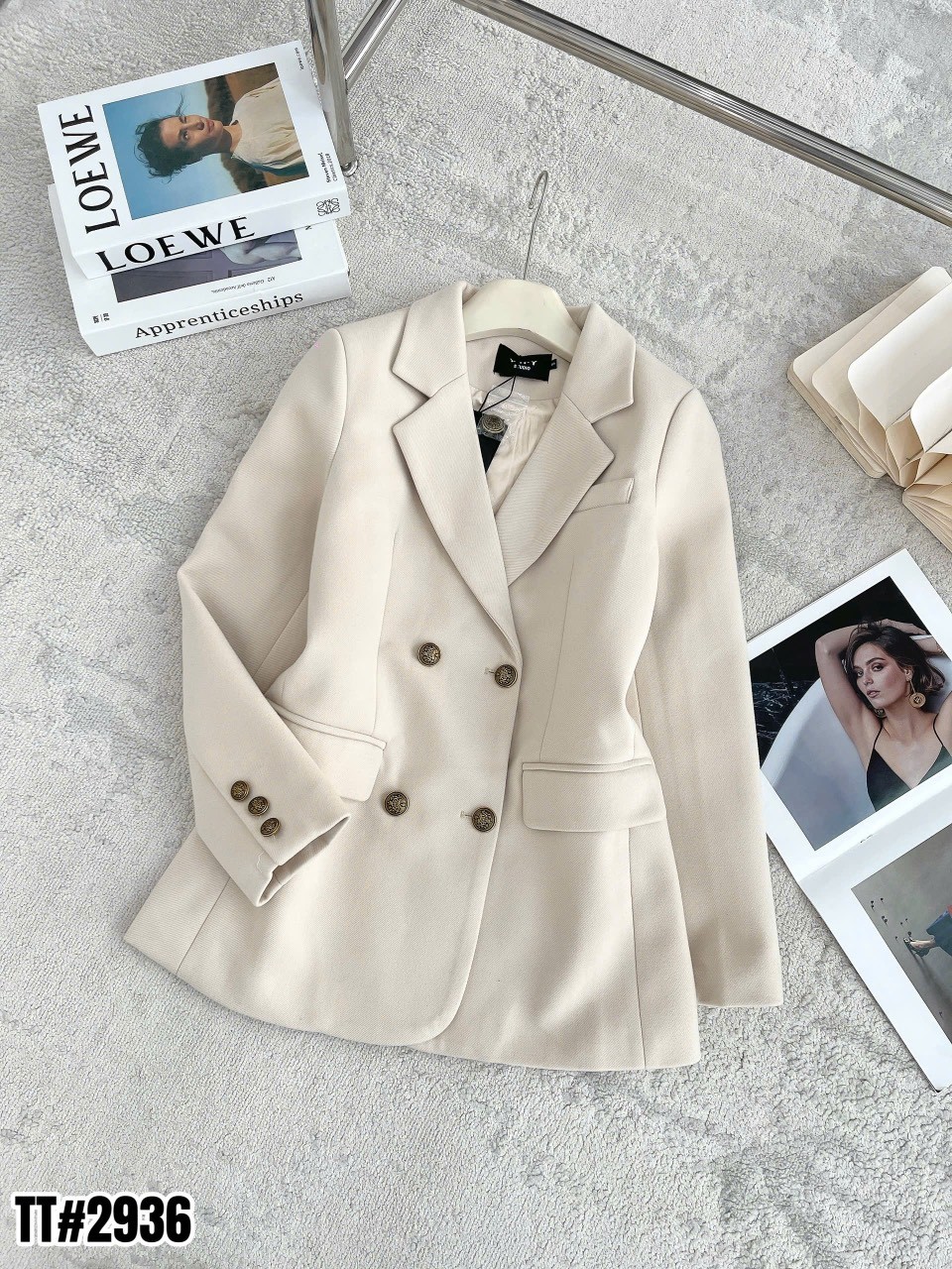 AV2936 áo vest dạ QC lót trần