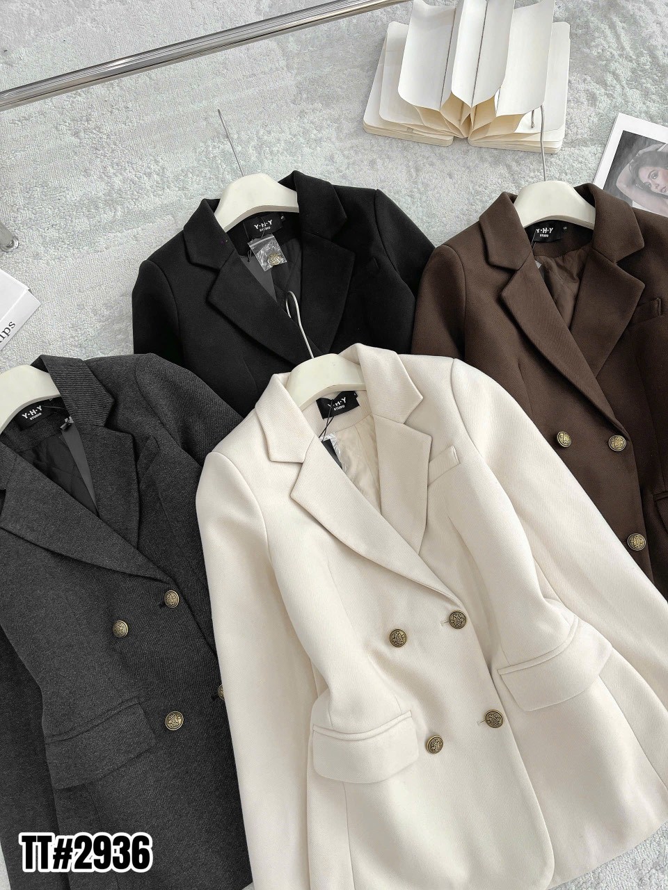 AV2936 áo vest dạ QC lót trần