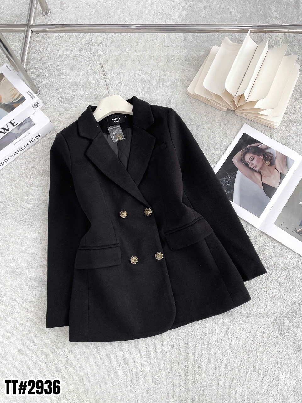 AV2936 áo vest dạ QC lót trần