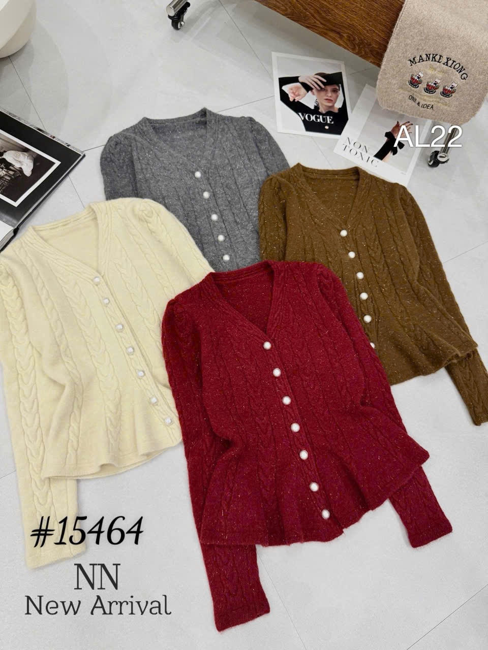 AL22 áo len peplum