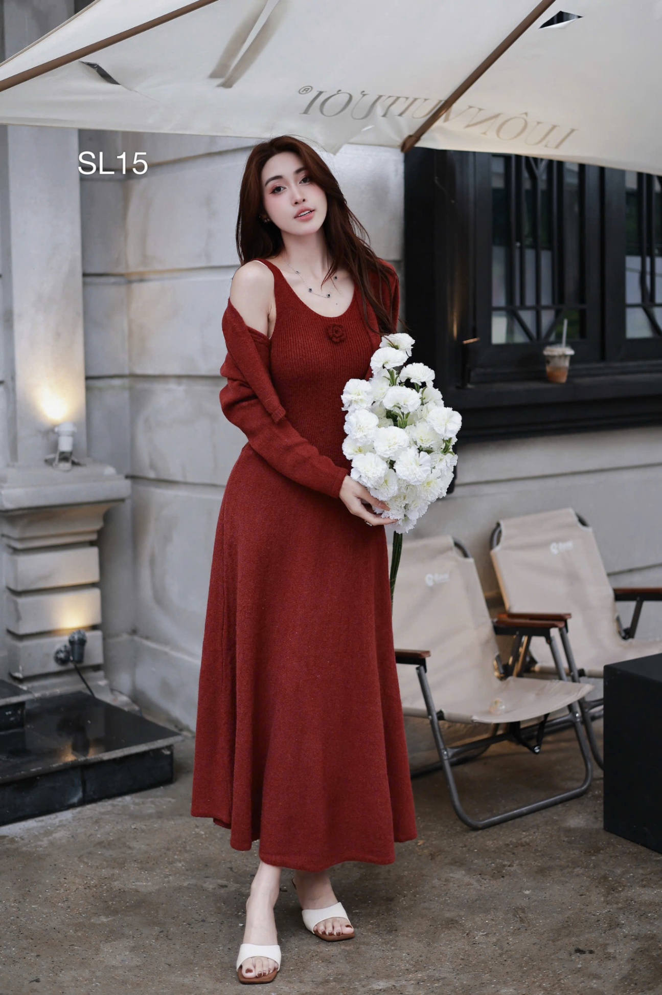 SL15 Sét len hoa ngực