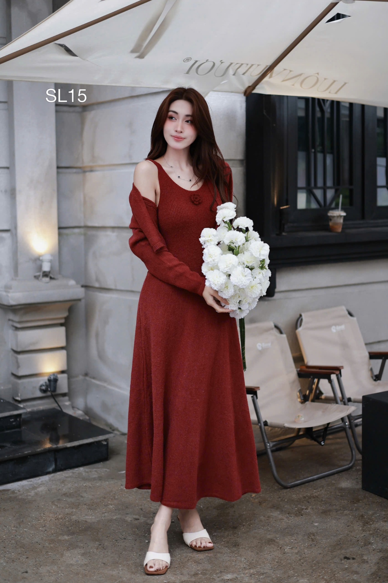 SL15 Sét len hoa ngực