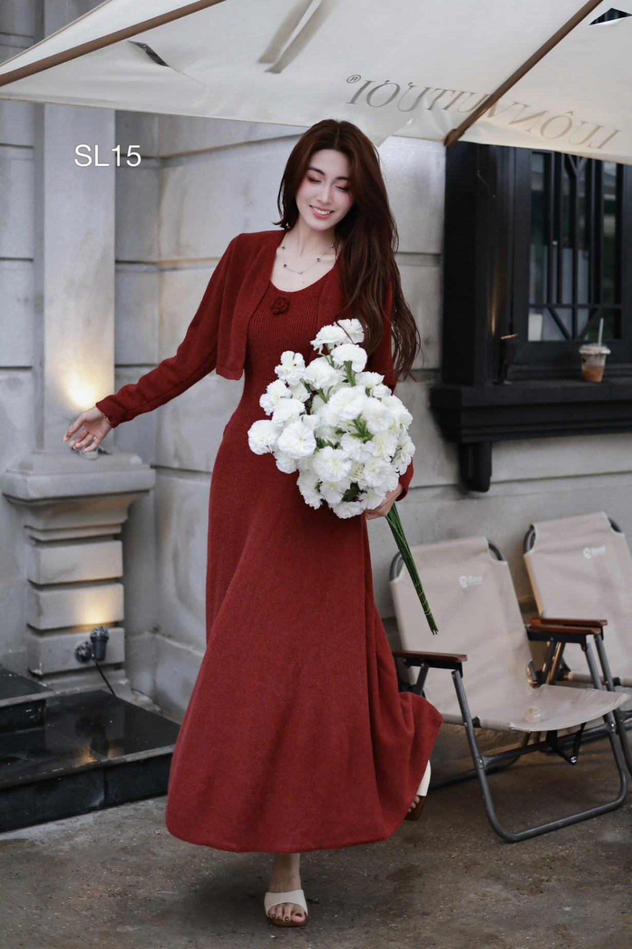 SL15 Sét len hoa ngực
