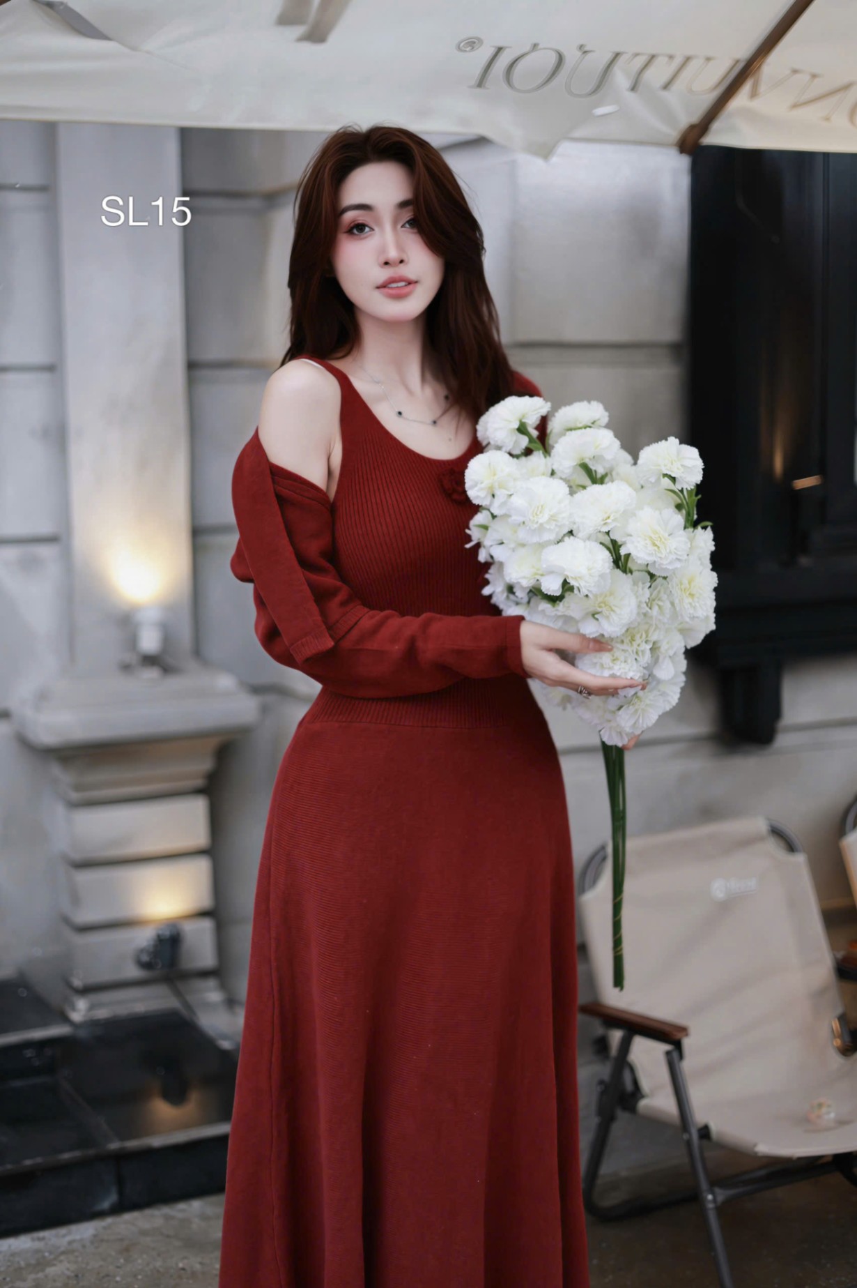 SL15 Sét len hoa ngực